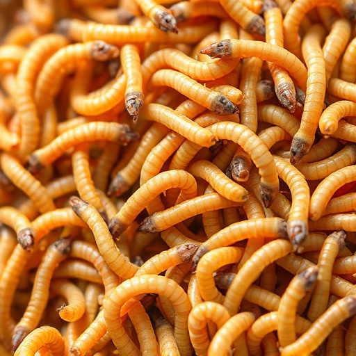 Clear bag of dried mealworms UK