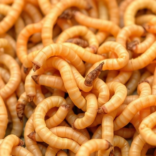 Clear bag of dried mealworms UK