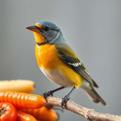 Close-up of labelled bird feed packaging