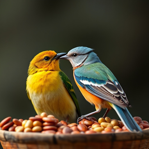 Customer holding bird seed delivery bag