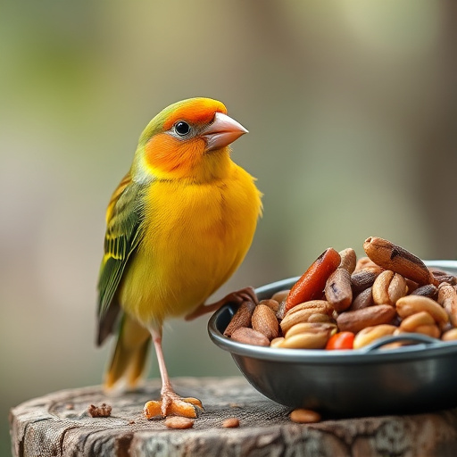 Customer holding bird seed delivery bag