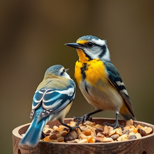 Customer holding bird seed delivery bag