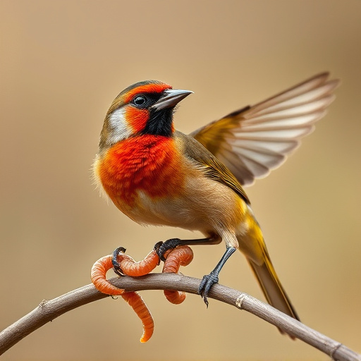 Natural Nectar: Feeding Live Mealworms to Wild Birds