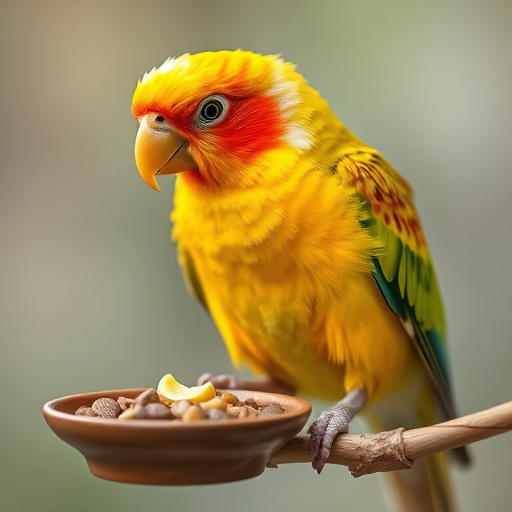 Dried mealworms in small garden dish