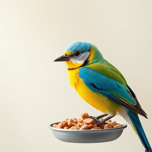 Garden birds near freshly delivered food