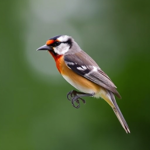 Garden birds near freshly delivered food