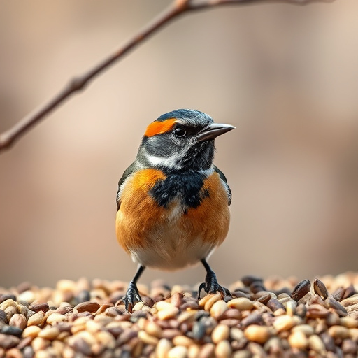 Person unpacking bird seed delivery box