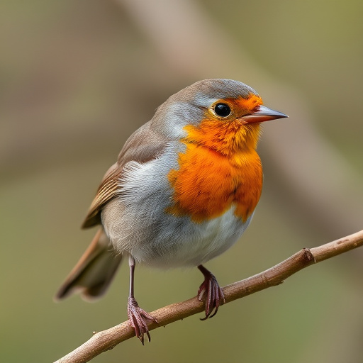 Robin eating mealworms from garden dish