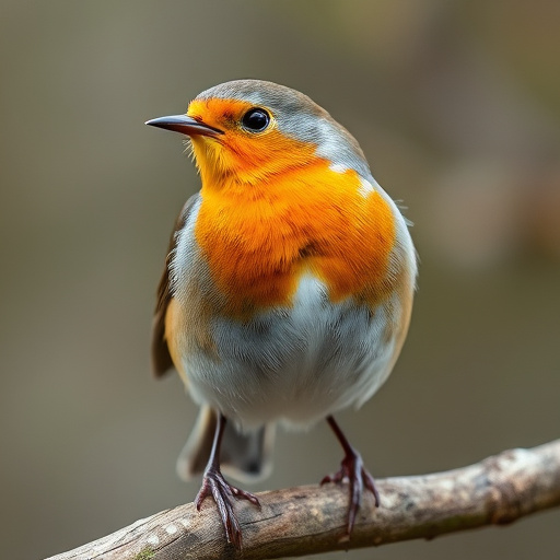 Robin feeding on sunflower heart pieces
