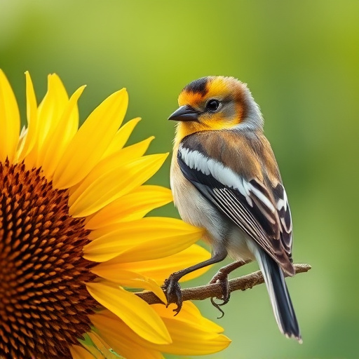 Robins pecking at sunflower heart mix