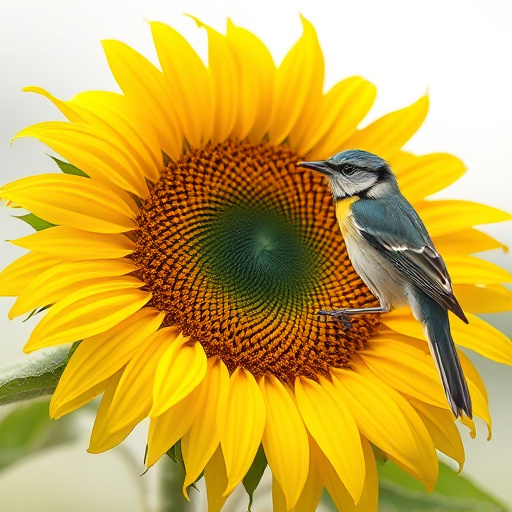 Robins pecking at sunflower heart mix