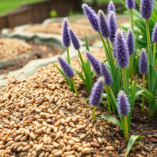 Seed mix scattered on bird table