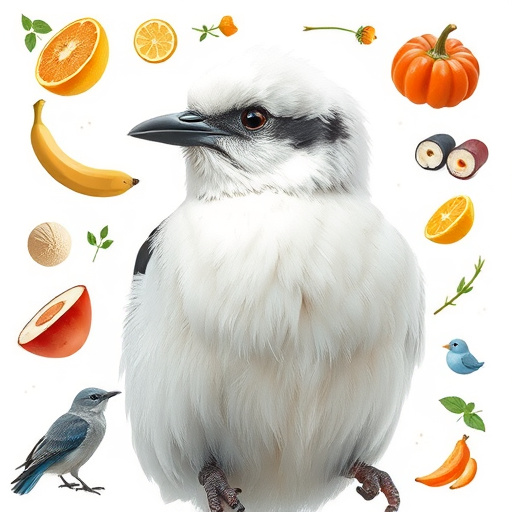 Selection of bird foods on garden table