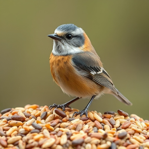 Selection of seed mixes for UK birds