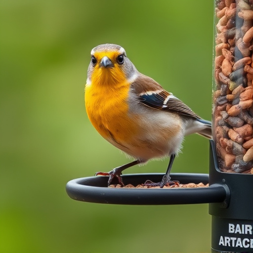Suet blocks and seed mix displayed