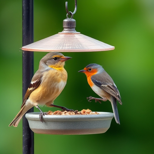 Suet blocks and seed mix displayed