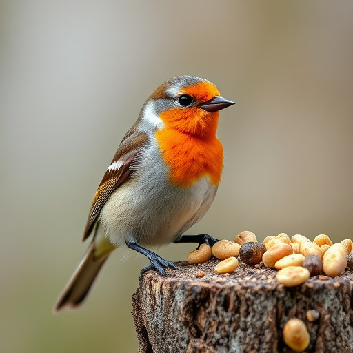 UK delivery box with bird seed label