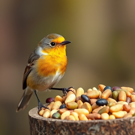 UK delivery box with bird seed label