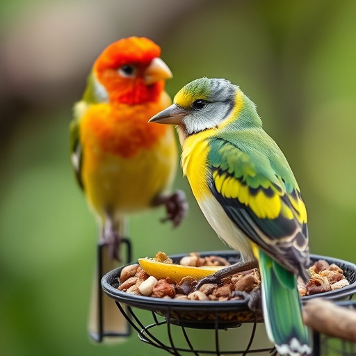 UK delivery box with bird seed label