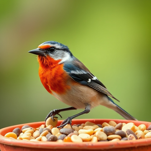 UK delivery box with bird seed label