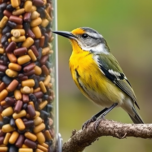 UK delivery box with bird seed label
