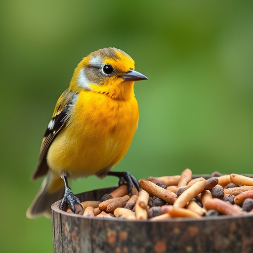 Variety of bird feed on website