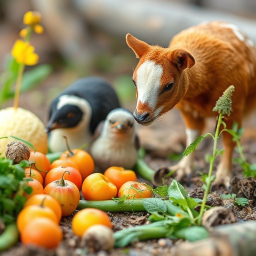 Variety of wild bird food in dishes