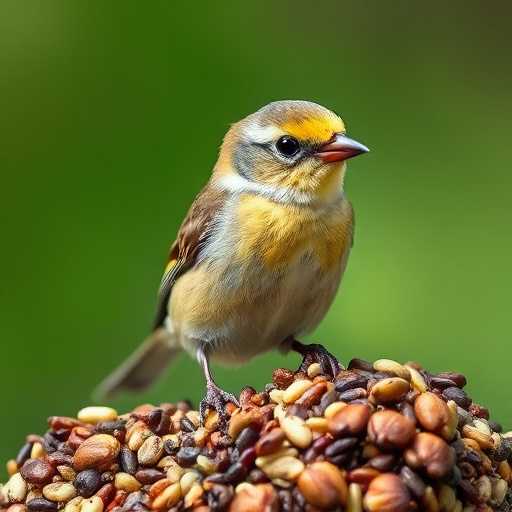 Wild bird seed in eco-friendly bag