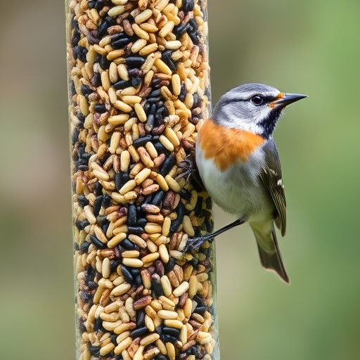 Wild bird seed in eco-friendly bag