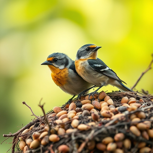 Wild bird seed in eco-friendly bag