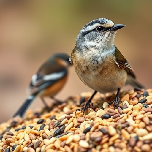 Wild bird seed in eco-friendly bag