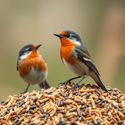 Wild bird seed in eco-friendly bag