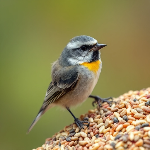 Wild bird seed mix in packaging