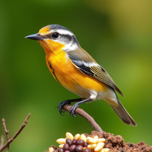 Assorted UK bird feed on webpage