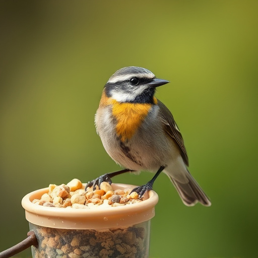 Assorted UK bird feed on webpage