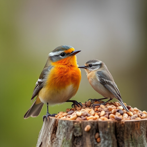 Assorted UK bird feed on webpage