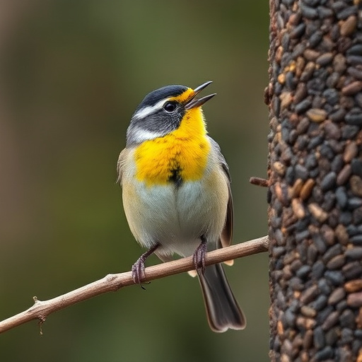 Assorted UK bird feed on webpage