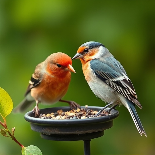 Bird feeder filled with mealworms only