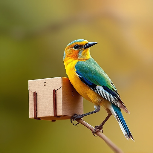 Bird food box left at front door