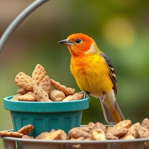 Bird food box left at front door