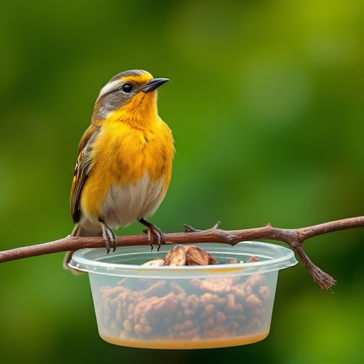 Bird food box left at front door