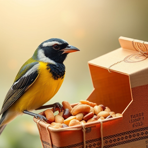 Bird food box left at front door