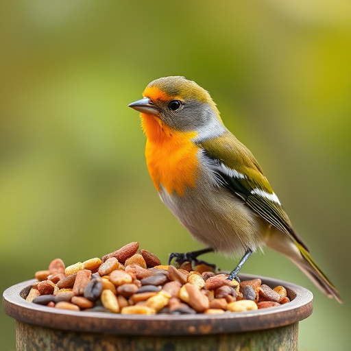 Bird food box left at front door