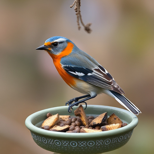 Bird food box left at front door
