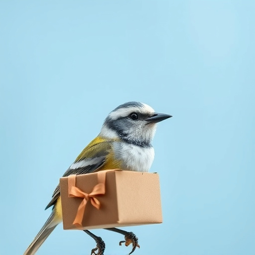 Bird food box left at front door