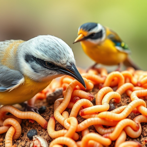 Bulk tub of mealworms for wild birds