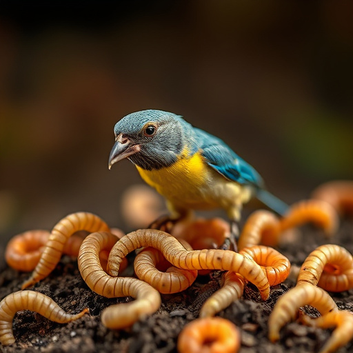 Bulk tub of mealworms for wild birds
