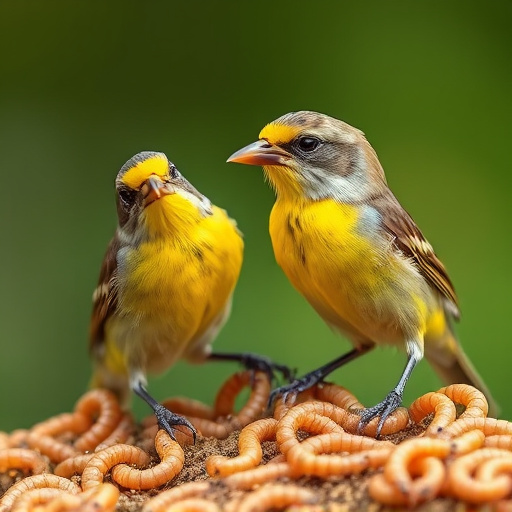 Bulk tub of mealworms for wild birds