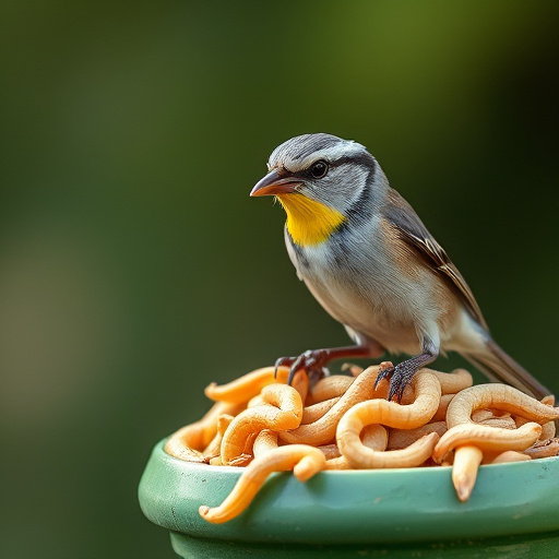 Bulk tub of mealworms for wild birds