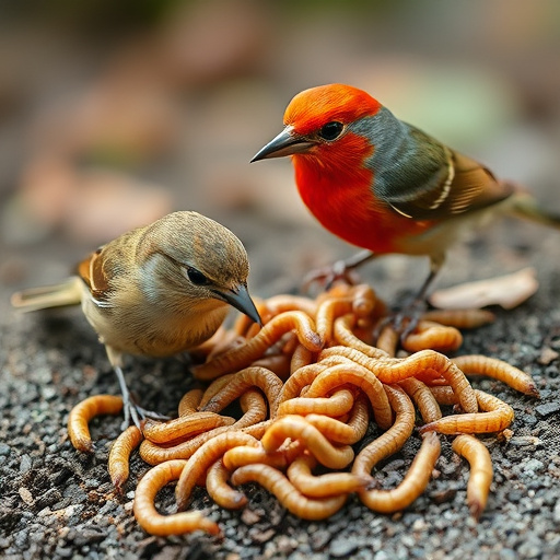 Bulk tub of mealworms for wild birds